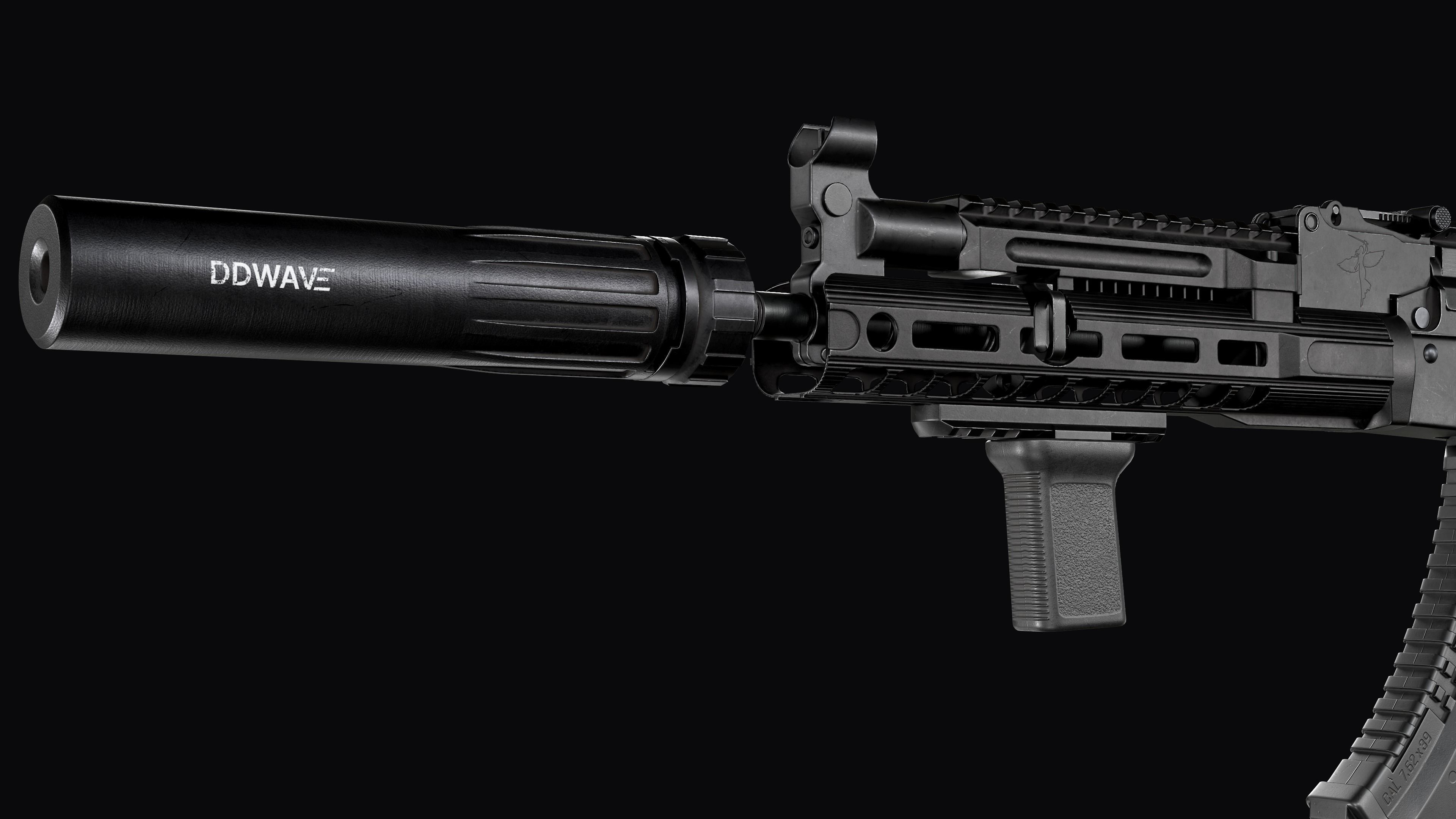 Tactical modular assault rifle  Rifle Dynamics 704  AK system  Low-poly 3D model_18