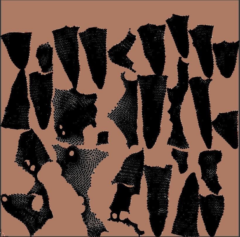 Horror organic tentacles Low-poly 3D model_10