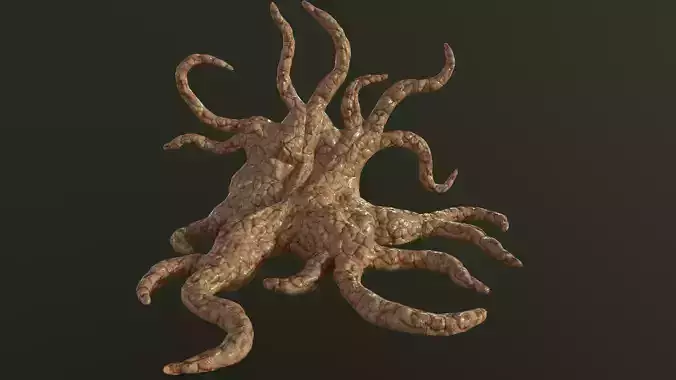 Horror organic tentacles