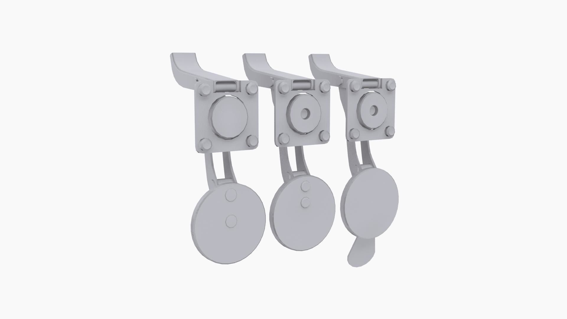 Window latch bundle 3D Model Collection_2