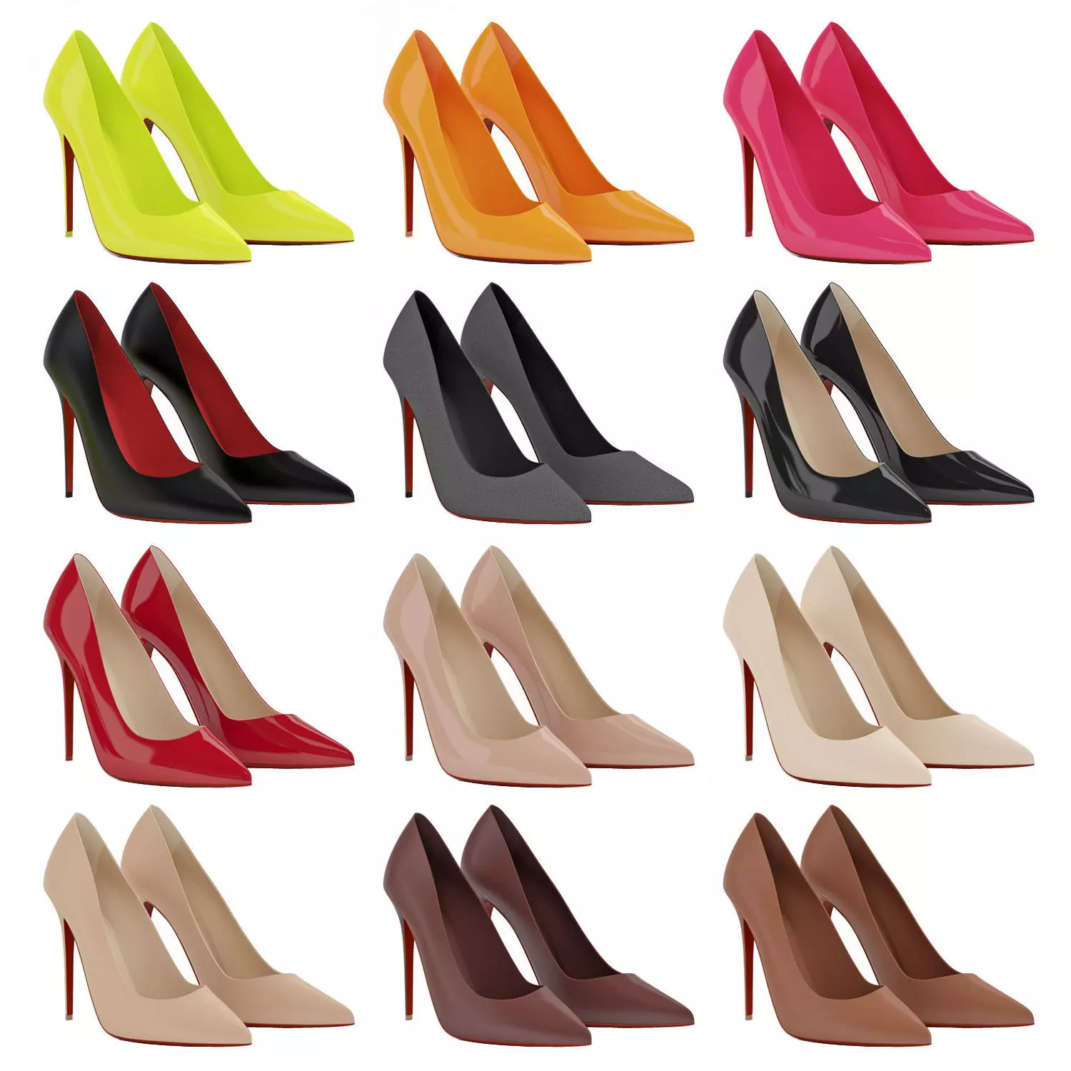 Christian Louboutin Kate 100 Collection 3D model