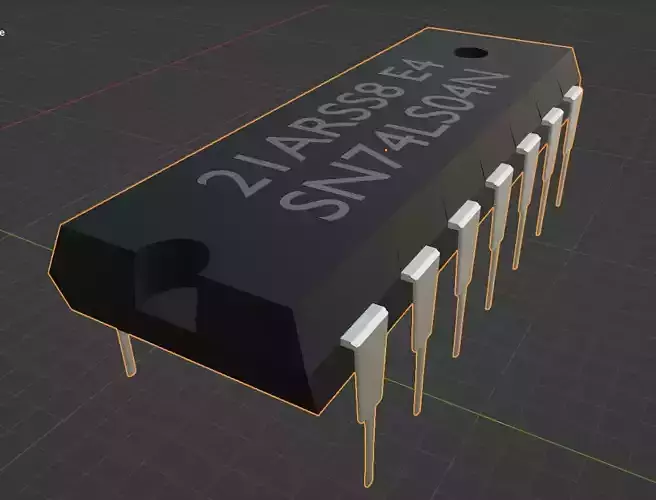 All Electronic DIgital Logic Gates Low-poly 3D model