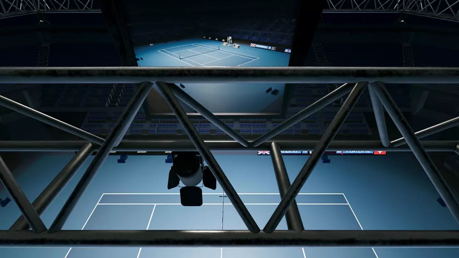Indoor Tennis Stadium Low-poly 3D model_15
