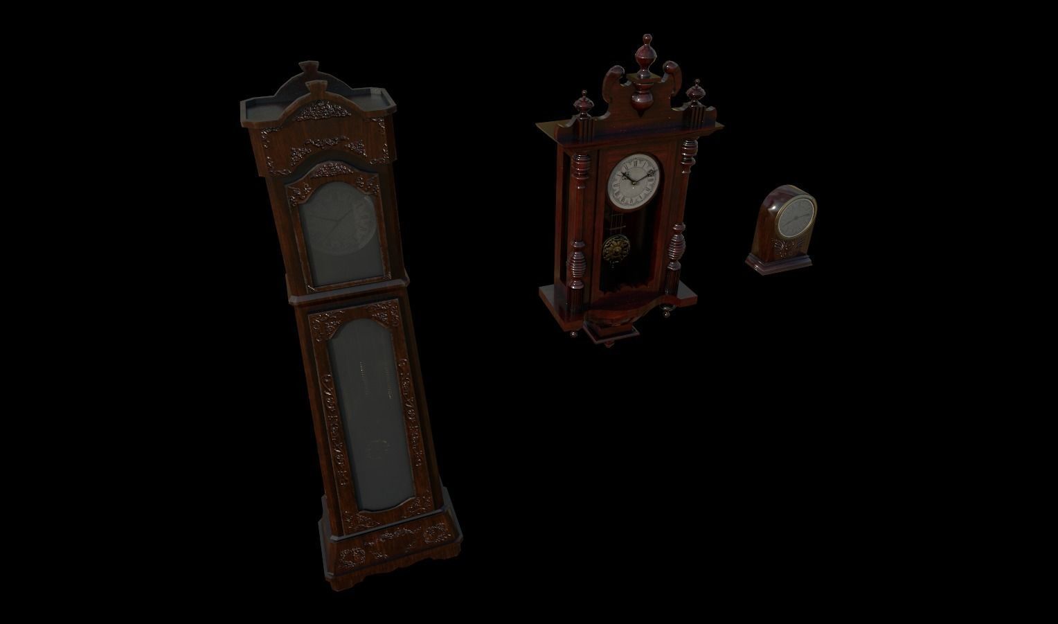 Vintage Props Pack Low-poly 3D model_3