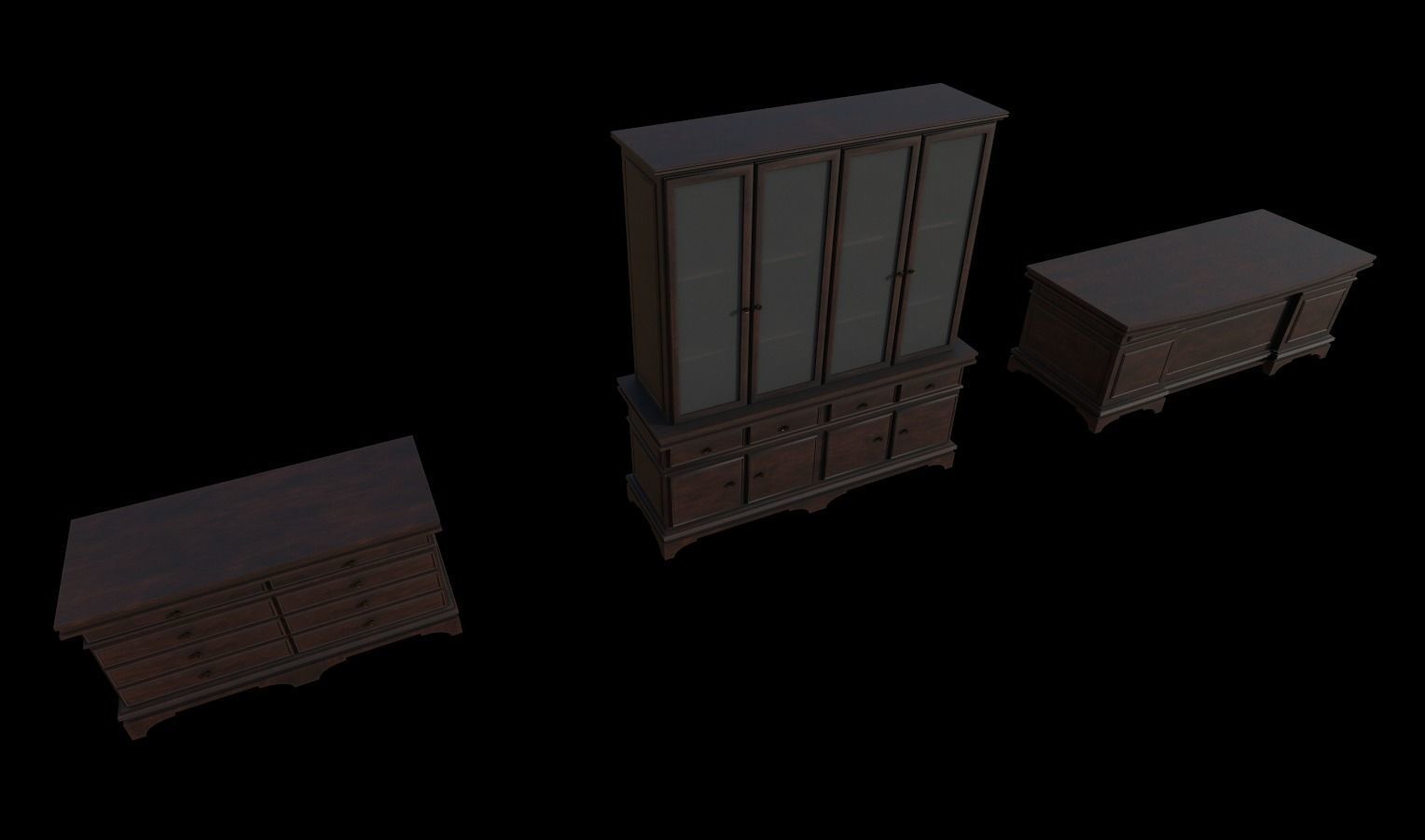 Vintage Props Pack Low-poly 3D model_13