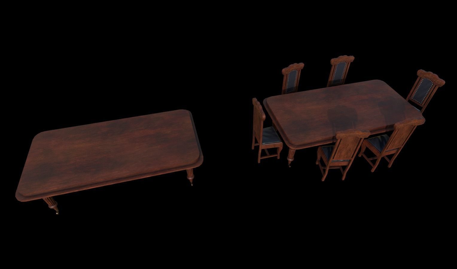 Vintage Props Pack Low-poly 3D model_11