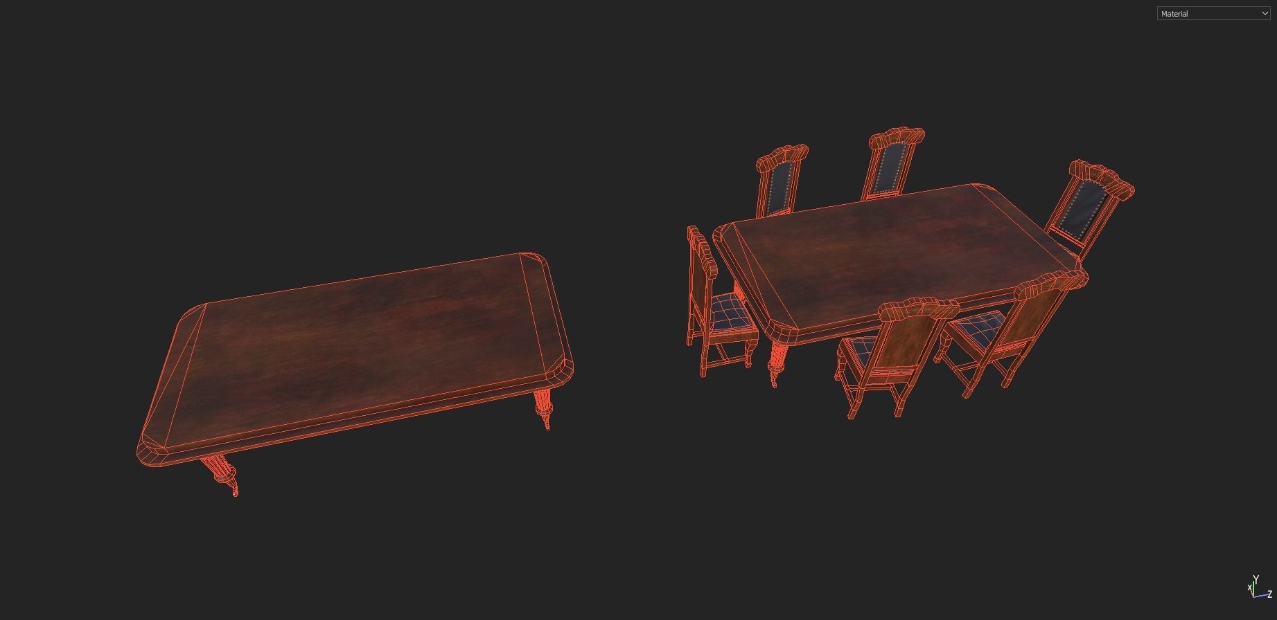 Vintage Props Pack Low-poly 3D model_12