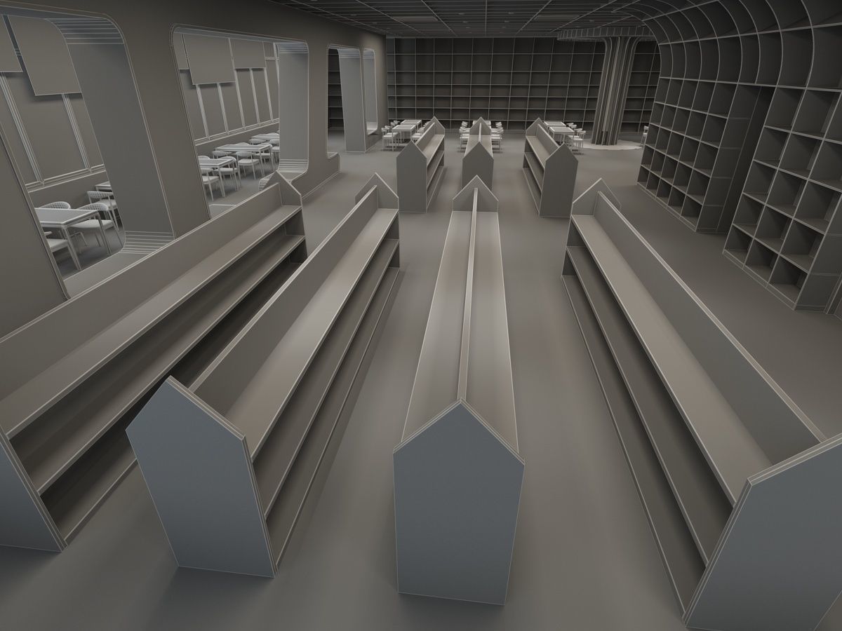 Library 1 3D model_22