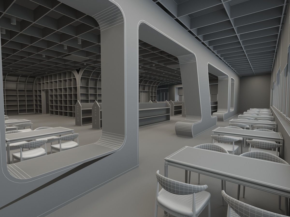Library 1 3D model_19