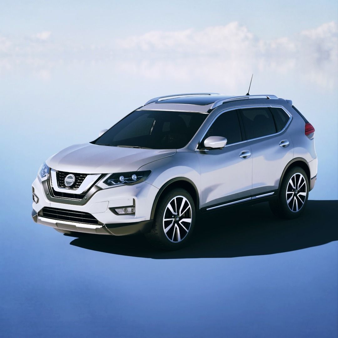 Nissan X Trail 2020 Low-poly 3D model_3