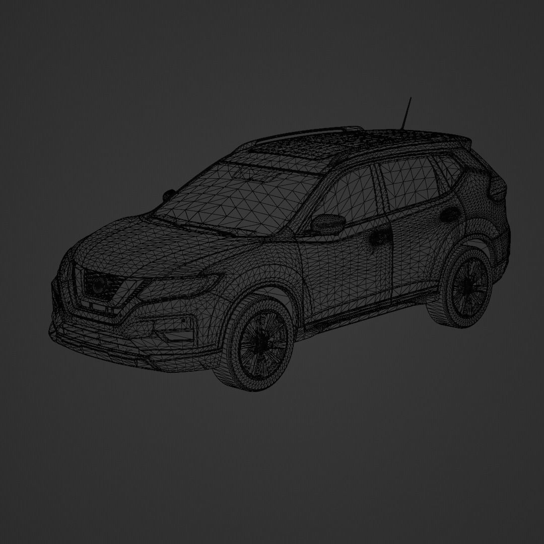 Nissan X Trail 2020 Low-poly 3D model_7