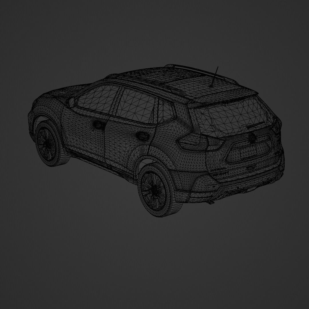 Nissan X Trail 2020 Low-poly 3D model_8