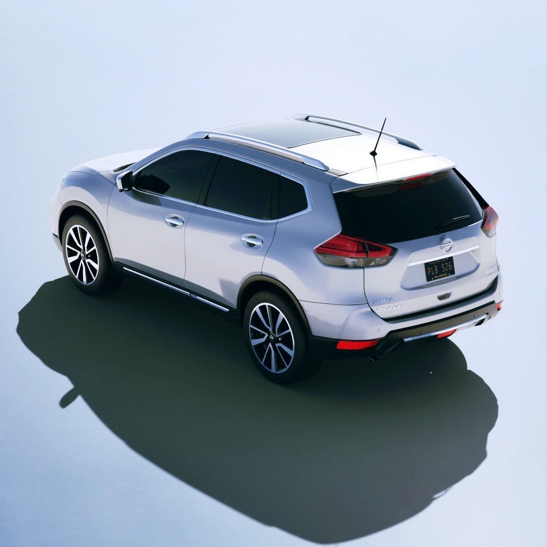 Nissan X Trail 2020 Low-poly 3D model_1
