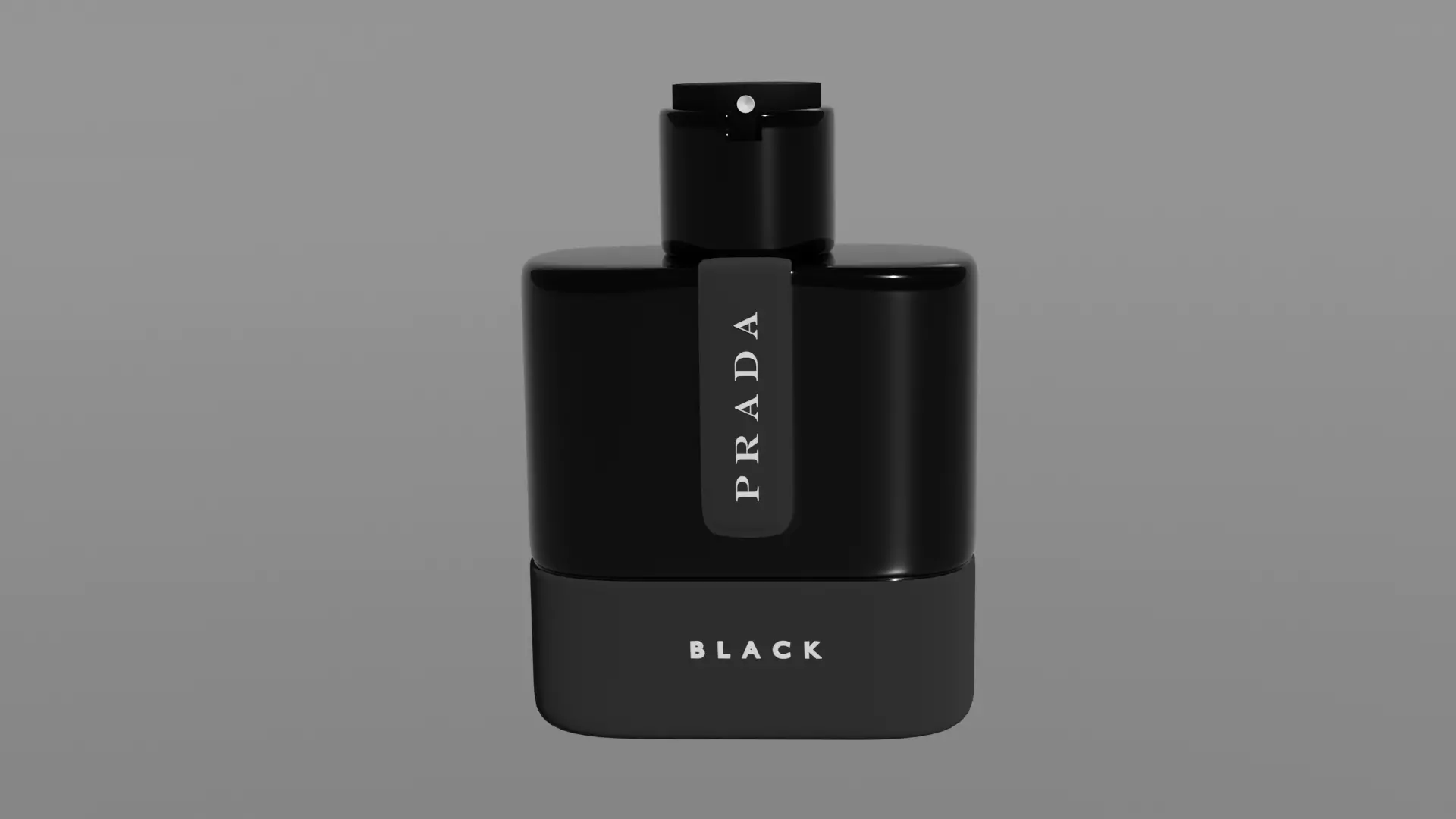 Prada Black perfume Free 3D model