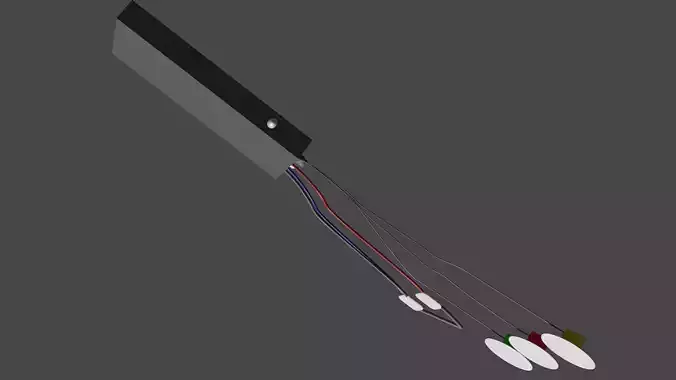cerebral palsy biofeedback knee extensor device Low-poly 3D model