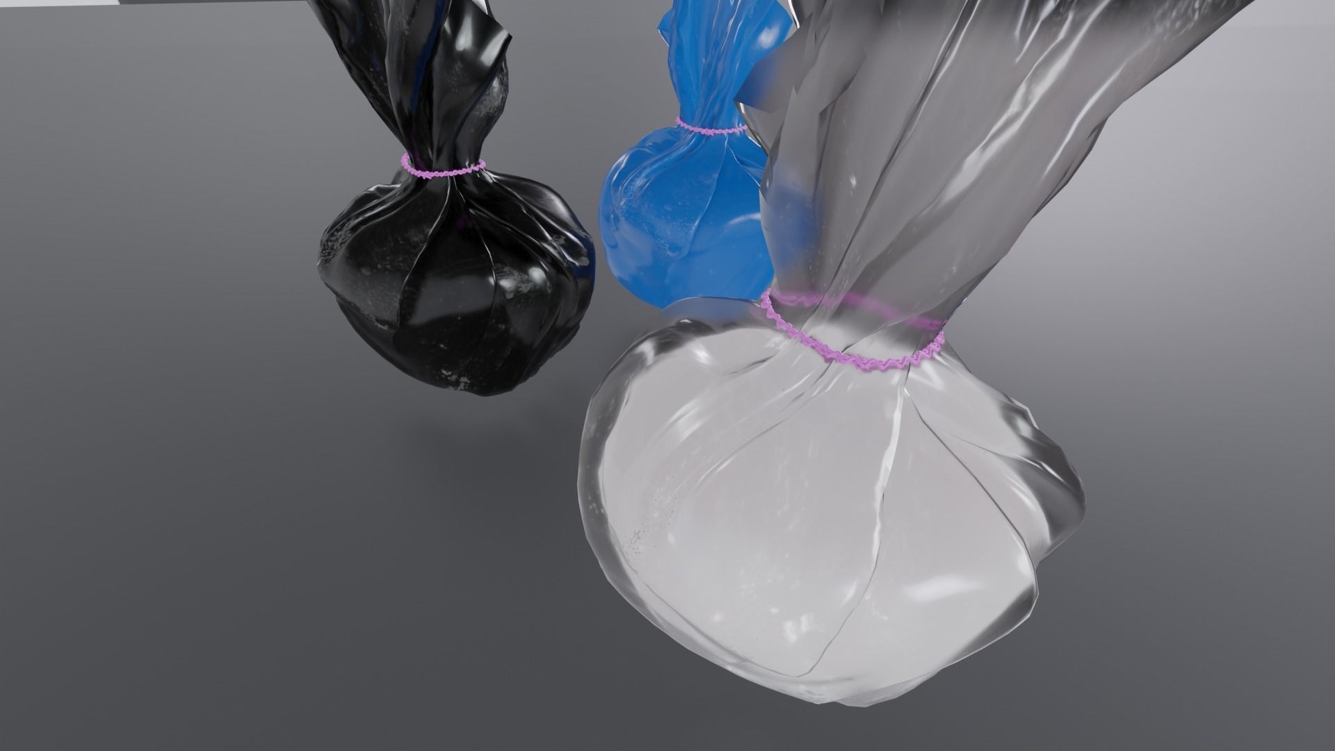 Gram of cocaine in a Bag Low-poly 3D model_1