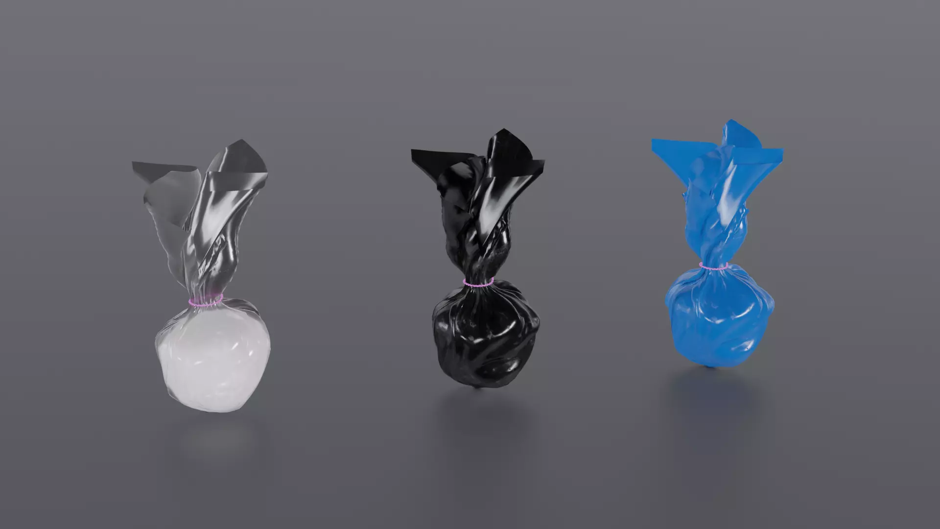 Gram of cocaine in a Bag Low-poly 3D model_0