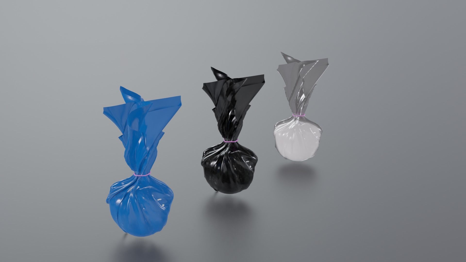 Gram of cocaine in a Bag Low-poly 3D model_2