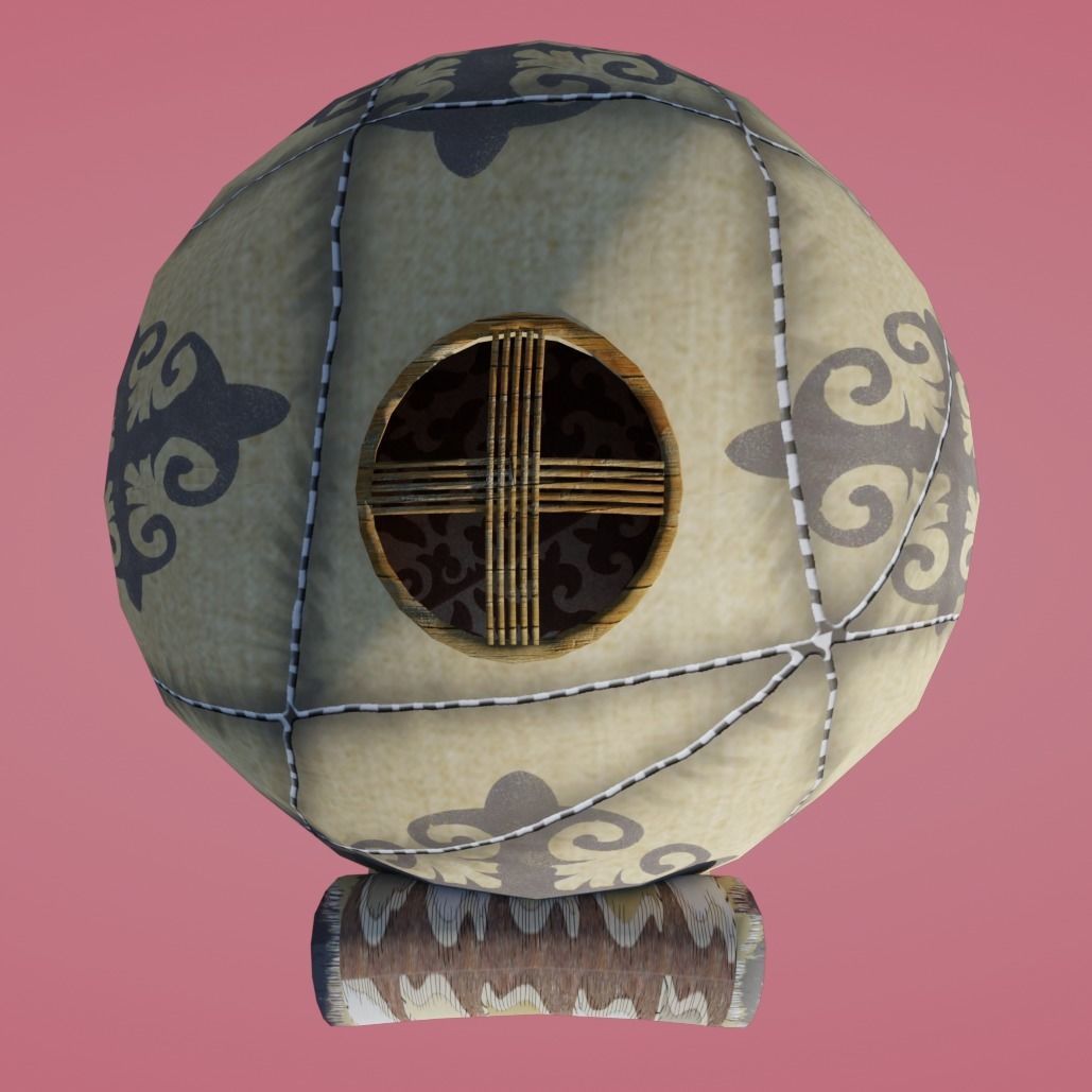 Cartoon Yurt 3 - Low Poly Game Ready Low-poly 3D model_4