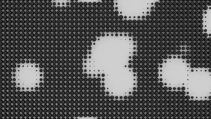 Simple Grid Animation Blender Geonodes Setup Free 3D model