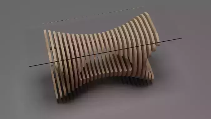 parametric table 3D model