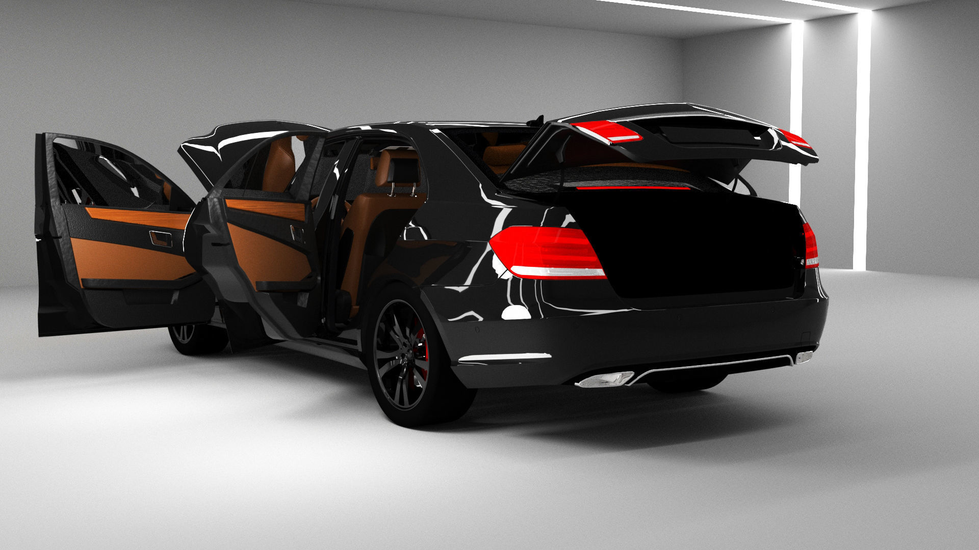 Mercedes Benz E Class  W212 3D model_3