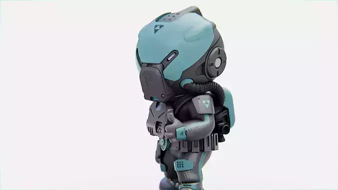 TOON  ASTRONAUT ROBBY  RIGGED