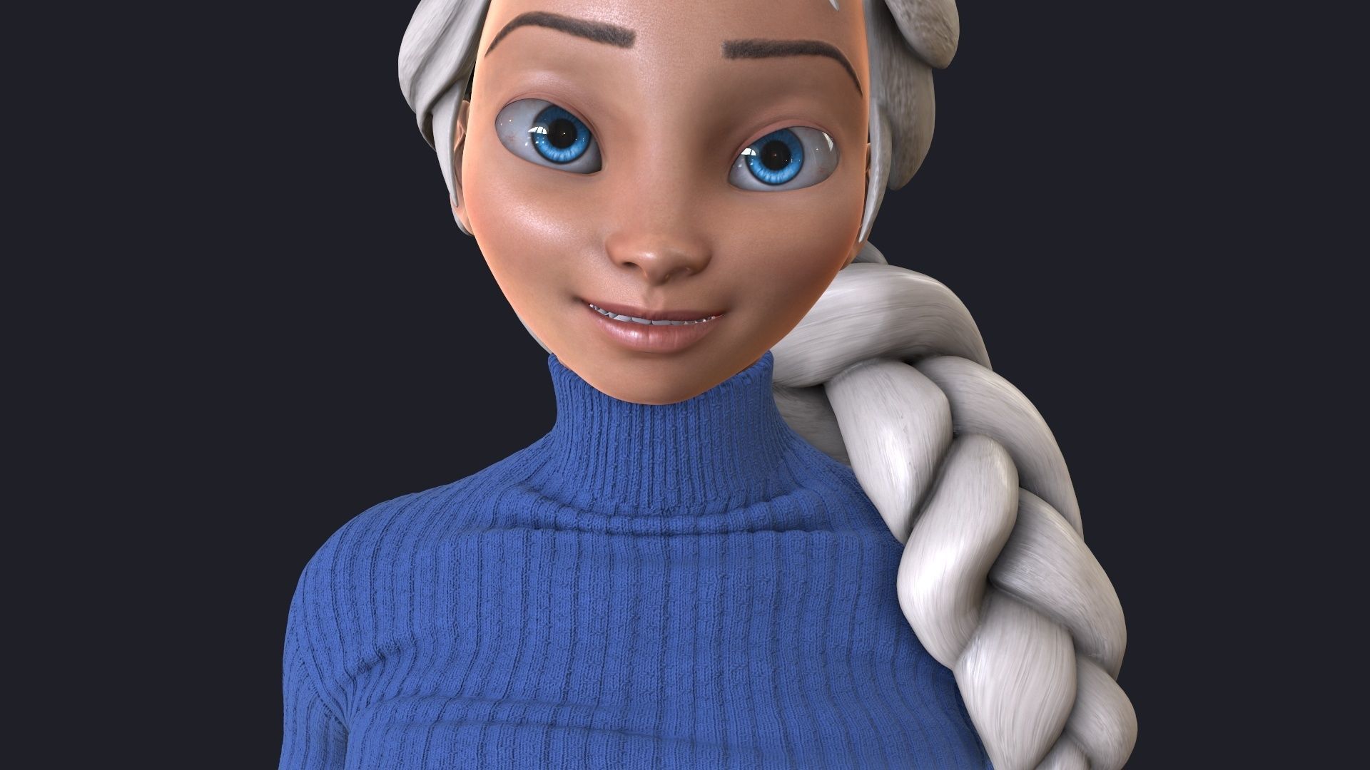 Elsa phone holder 3D print model_8