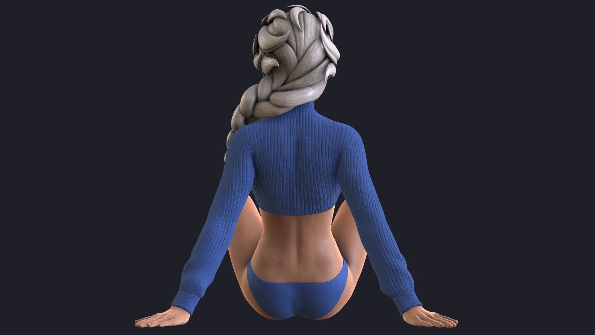 Elsa phone holder 3D print model_7