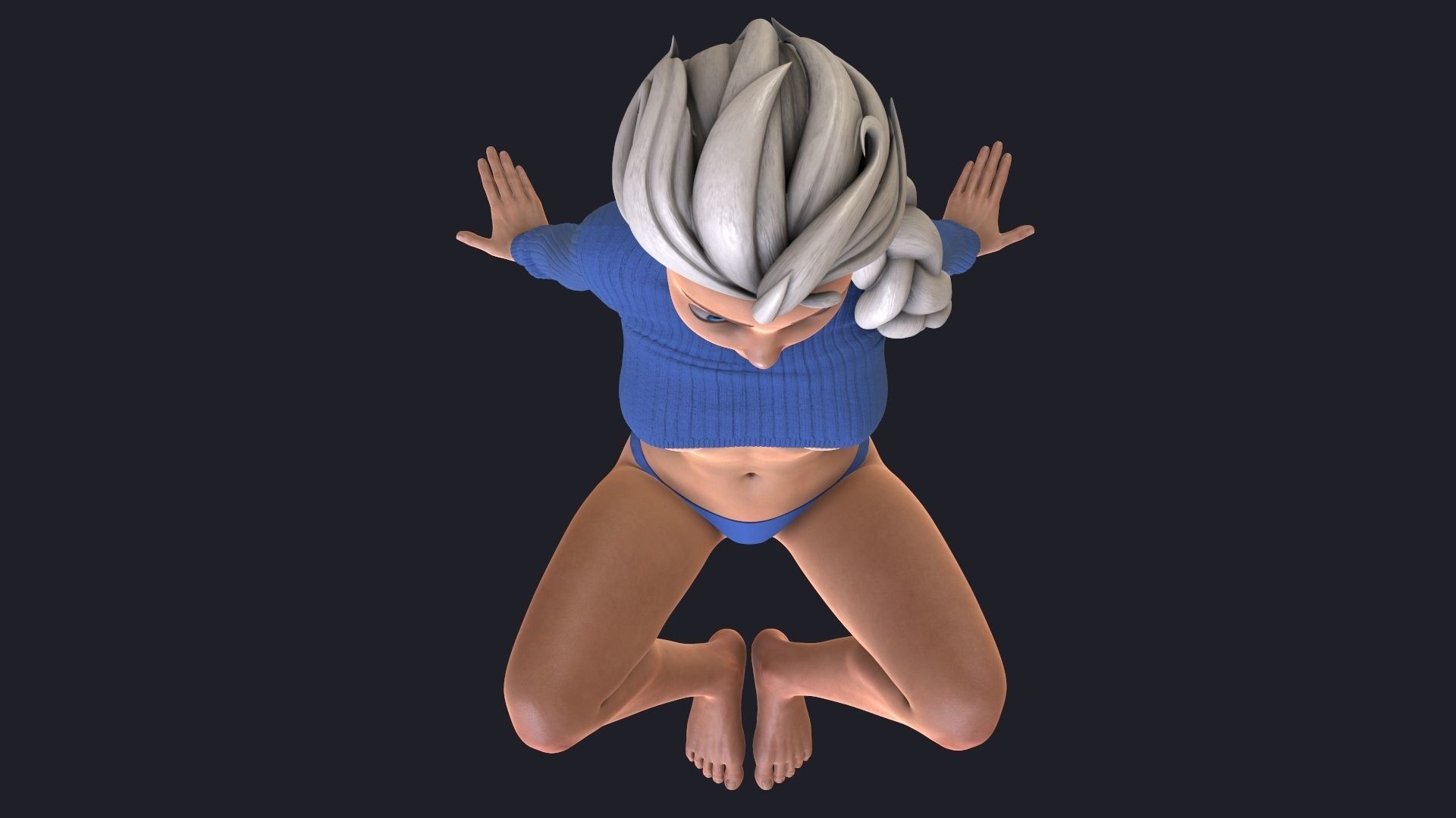 Elsa phone holder 3D print model_11