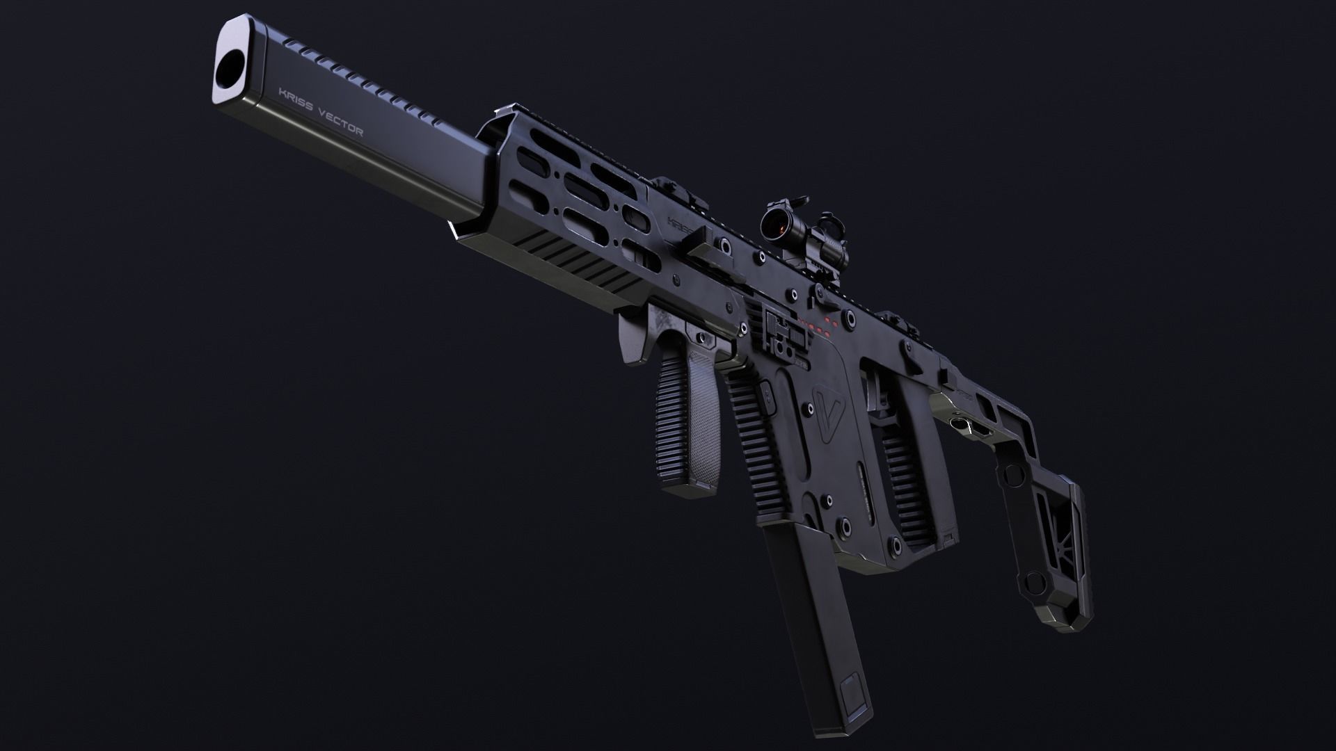 KRISS VECTOR SMG Low-poly 3D model_8