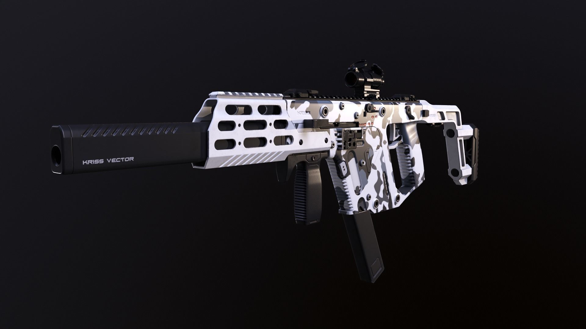 KRISS VECTOR SMG Low-poly 3D model_1