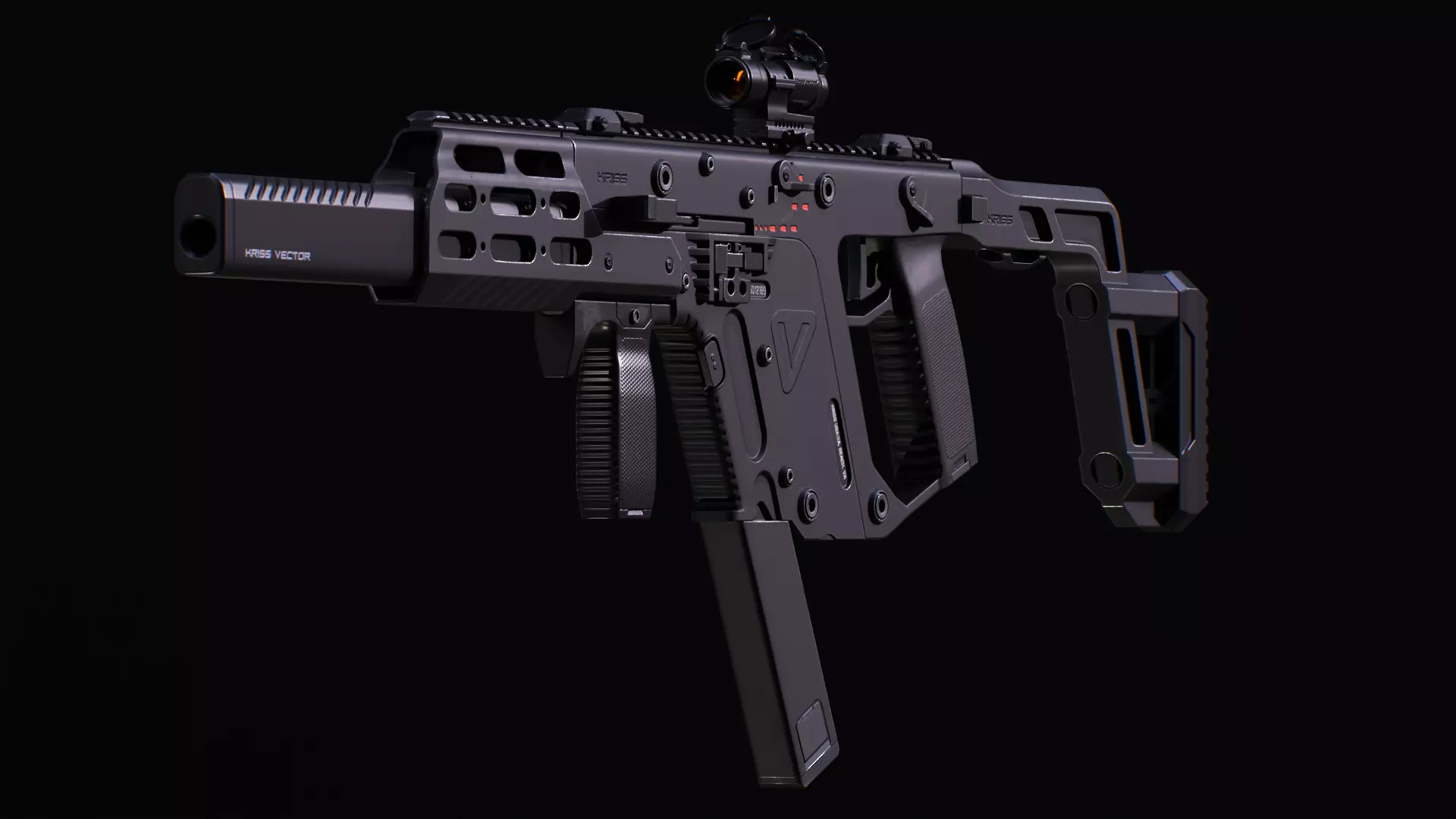 KRISS VECTOR SMG Low-poly 3D model_0