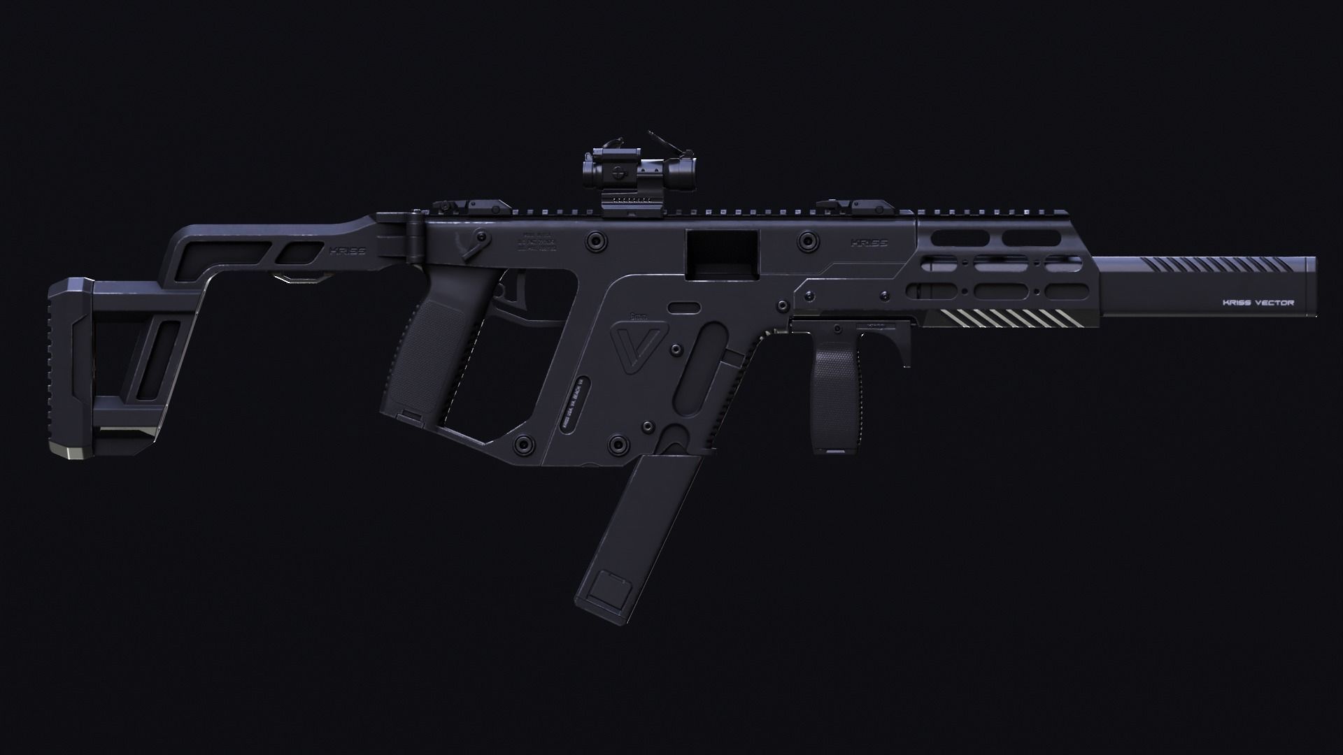 KRISS VECTOR SMG Low-poly 3D model_7