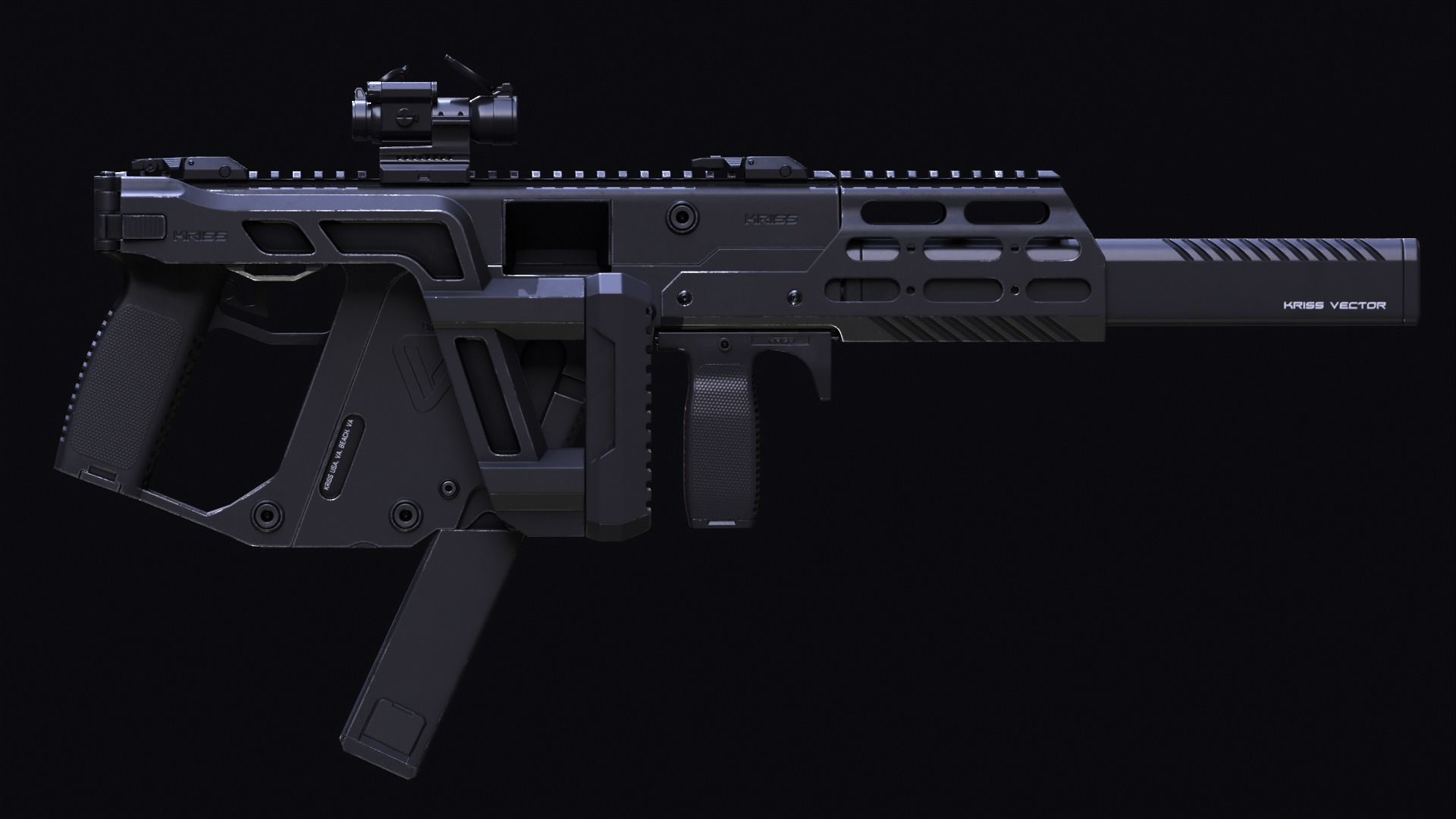 KRISS VECTOR SMG Low-poly 3D model_12