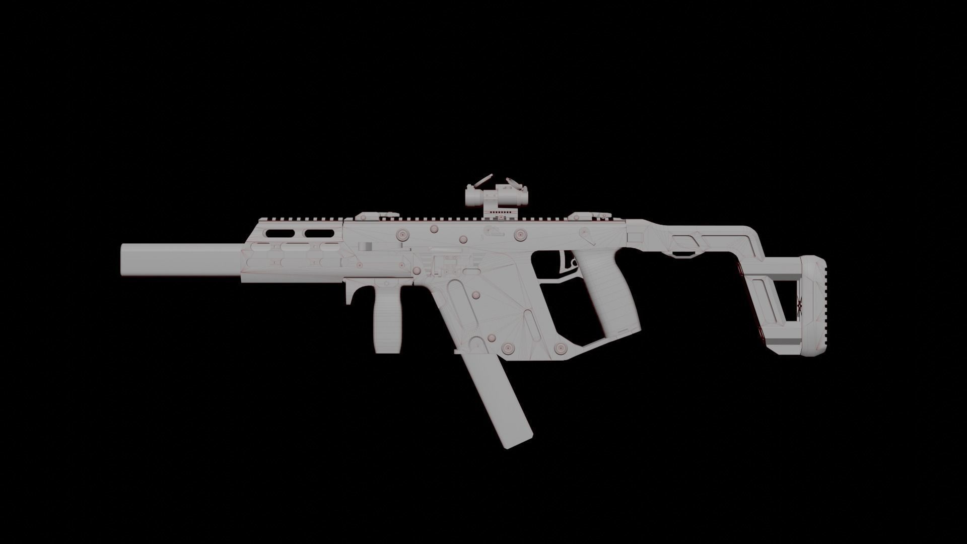 KRISS VECTOR SMG Low-poly 3D model_15
