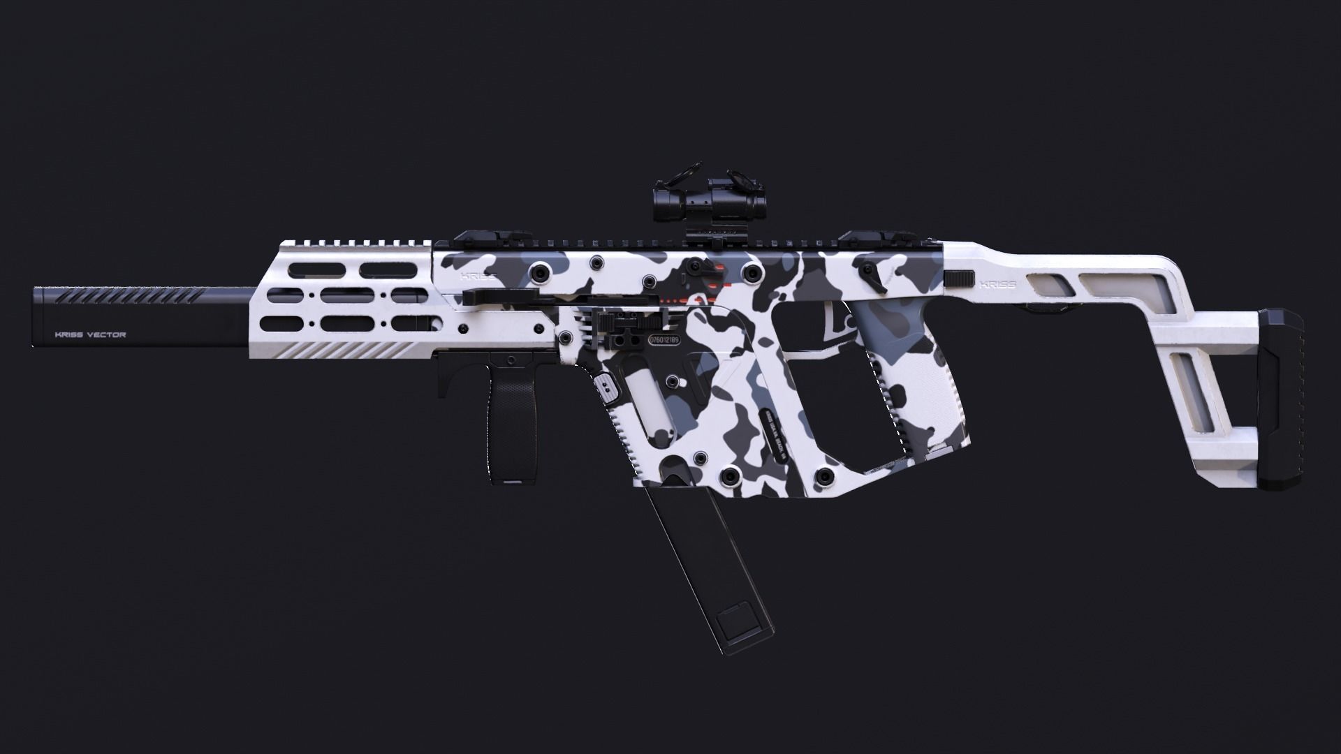 KRISS VECTOR SMG Low-poly 3D model_2