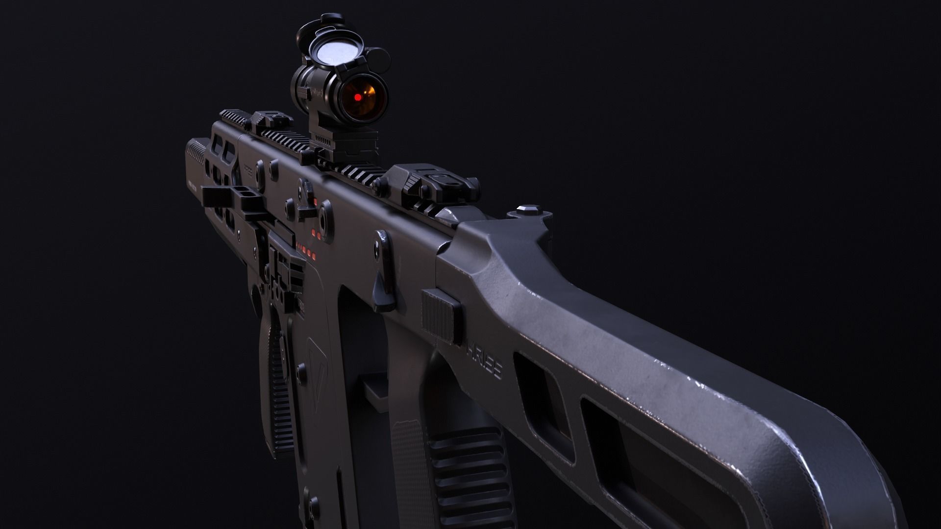 KRISS VECTOR SMG Low-poly 3D model_11
