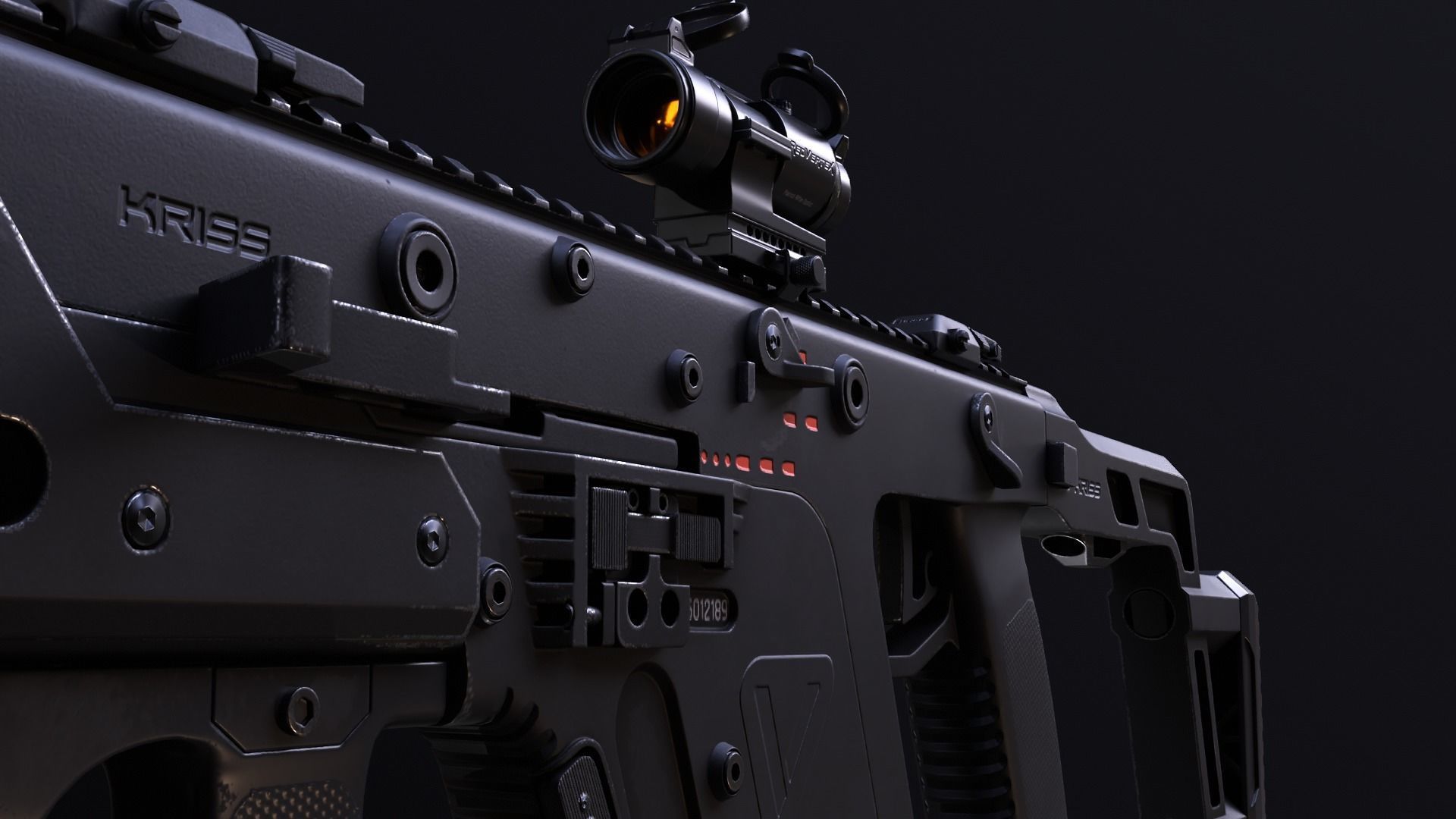 KRISS VECTOR SMG Low-poly 3D model_10