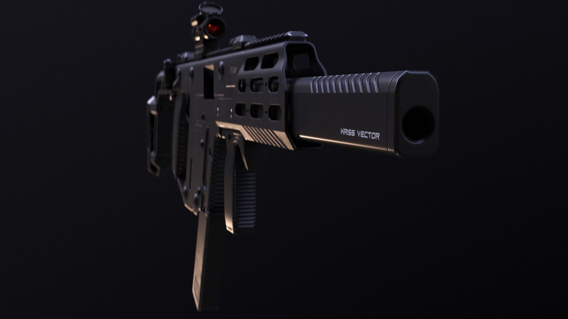 KRISS VECTOR SMG Low-poly 3D model_9