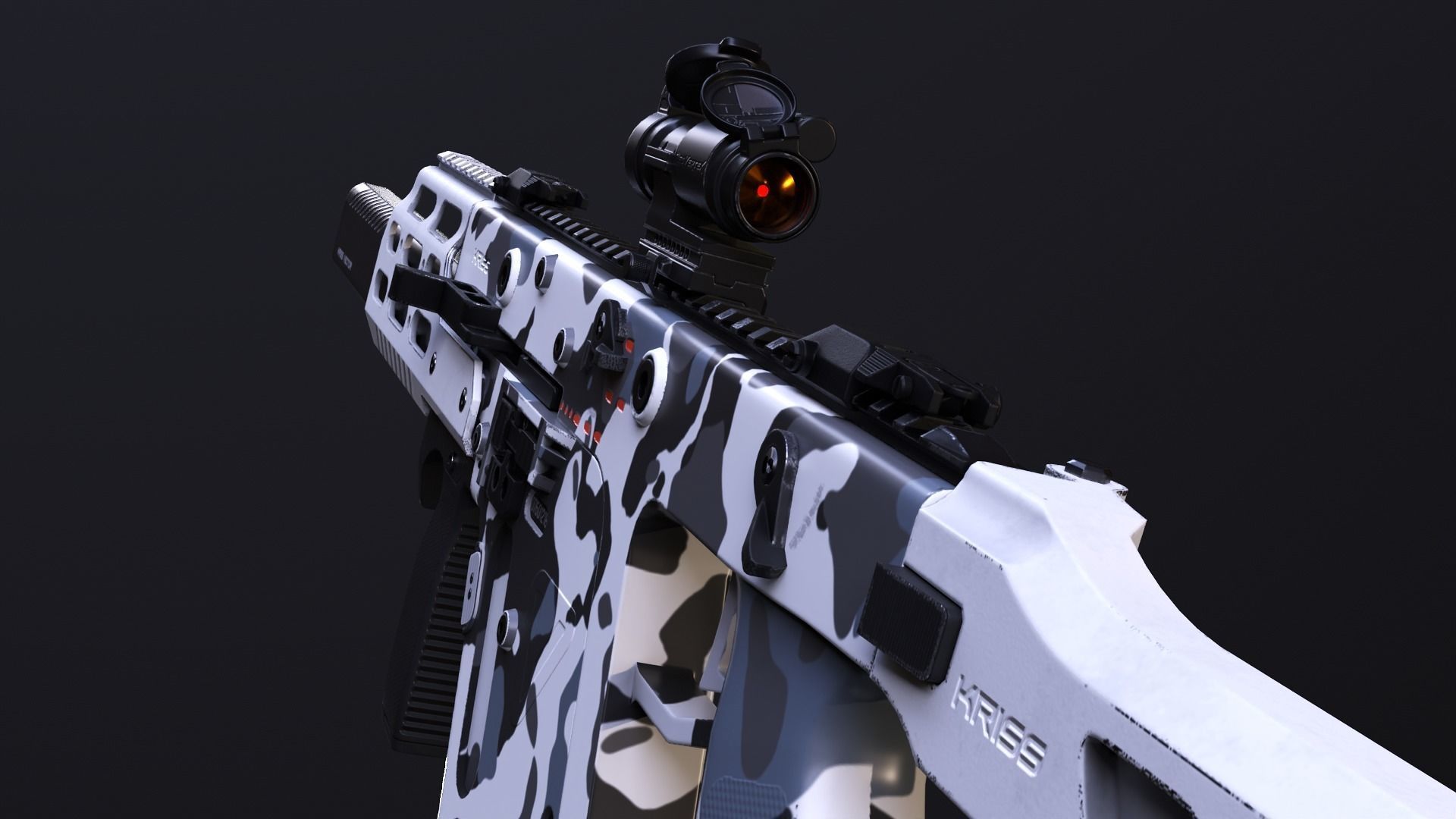 KRISS VECTOR SMG Low-poly 3D model_3