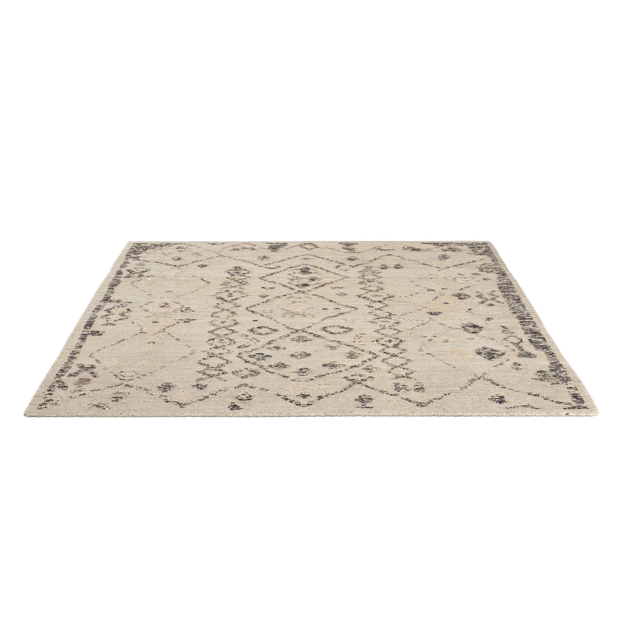 DHAVALA WOOL RUG 3D model_2