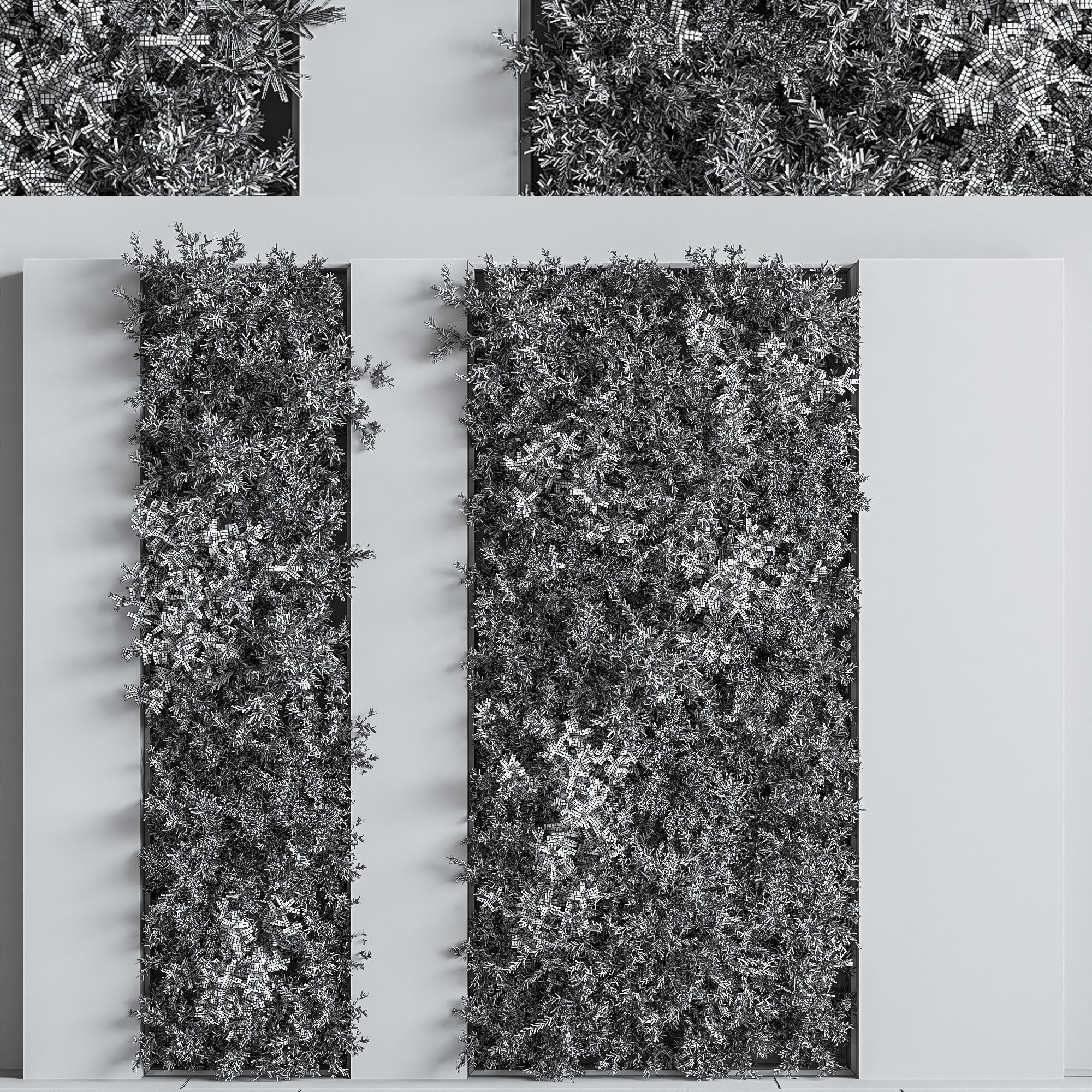 Concrete and vertical garden 04 3D model_6