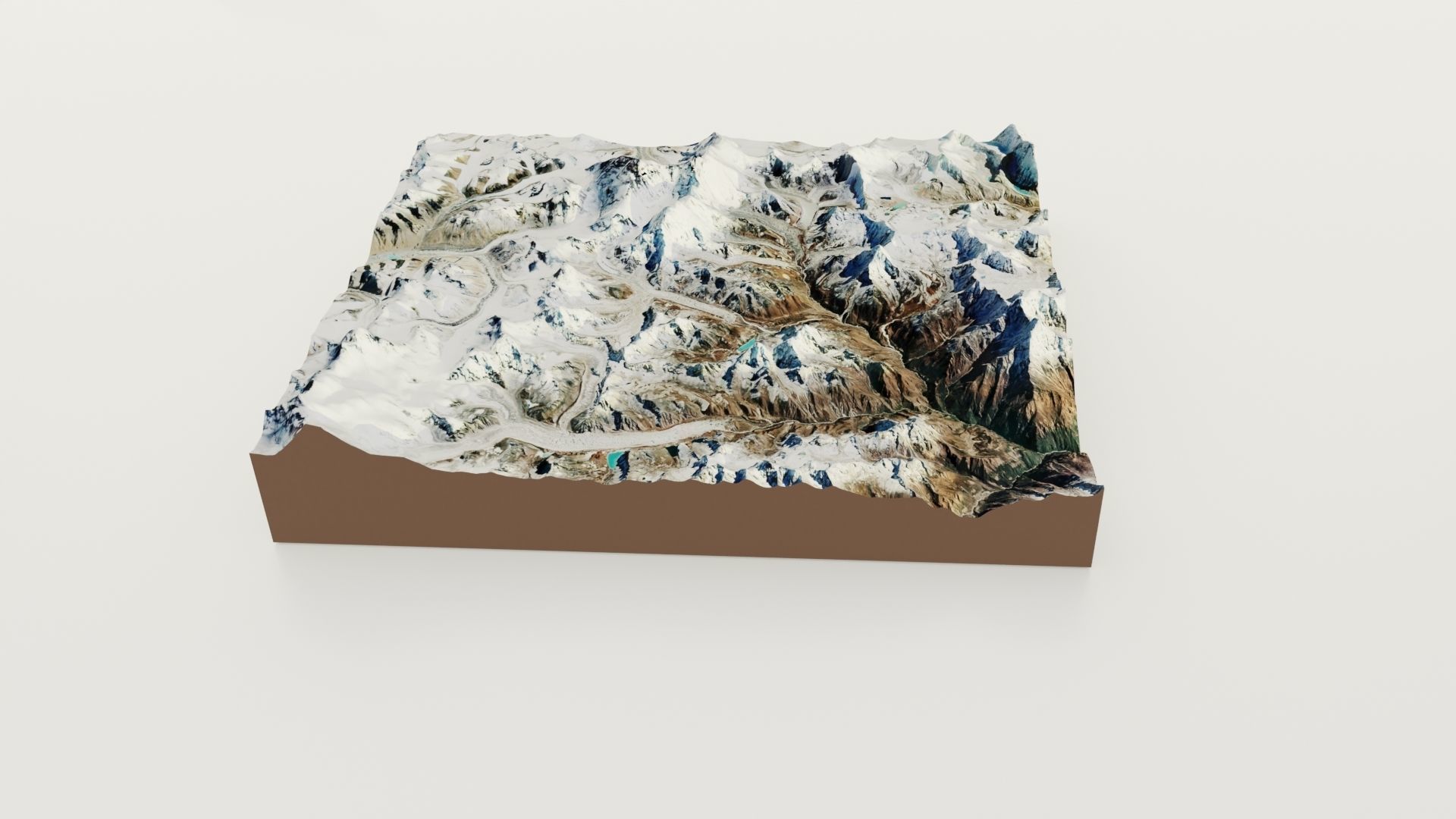 Everest-Mountains Low-poly 3D model_2
