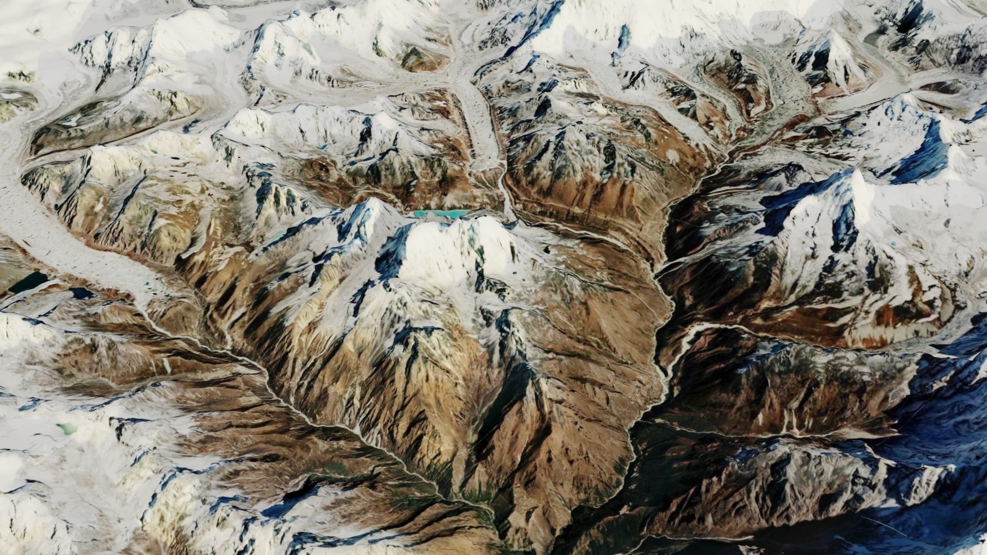 Everest-Mountains Low-poly 3D model_6