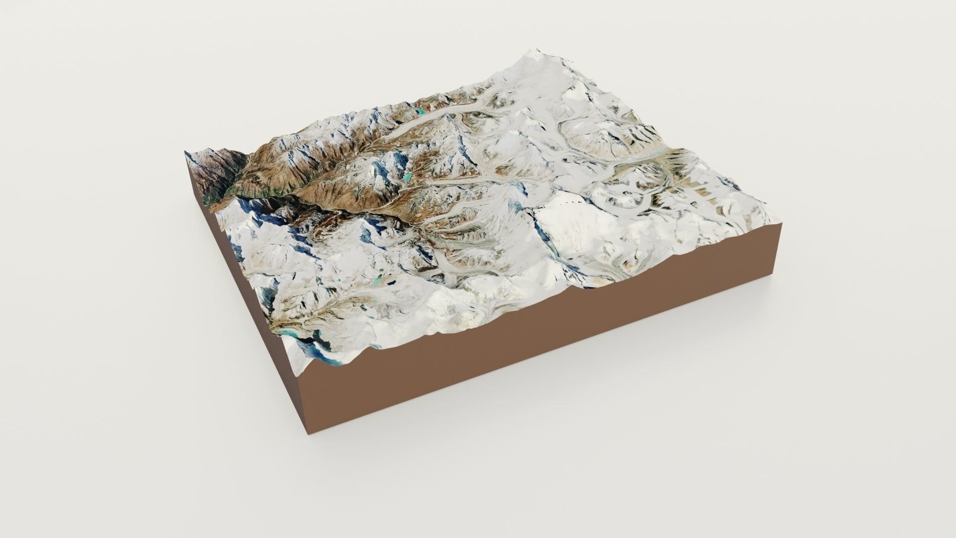 Everest-Mountains Low-poly 3D model_4