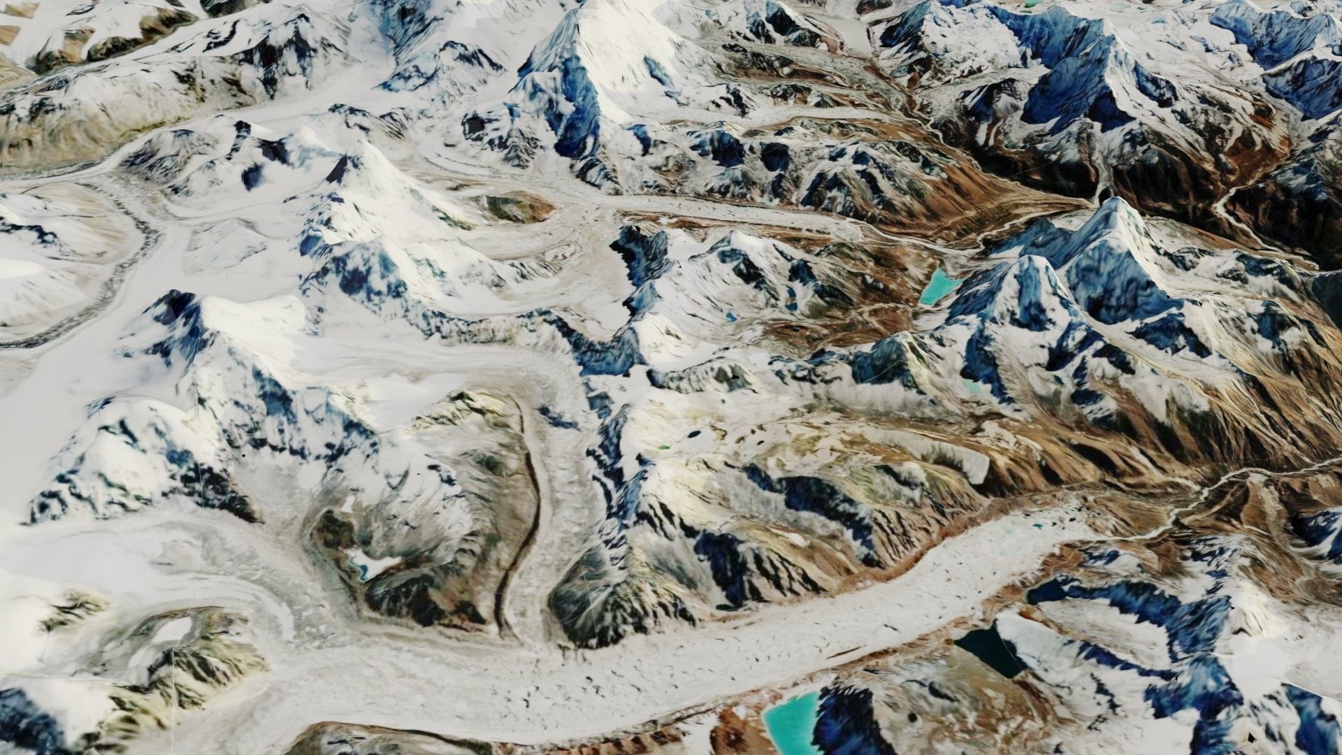 Everest-Mountains Low-poly 3D model_7