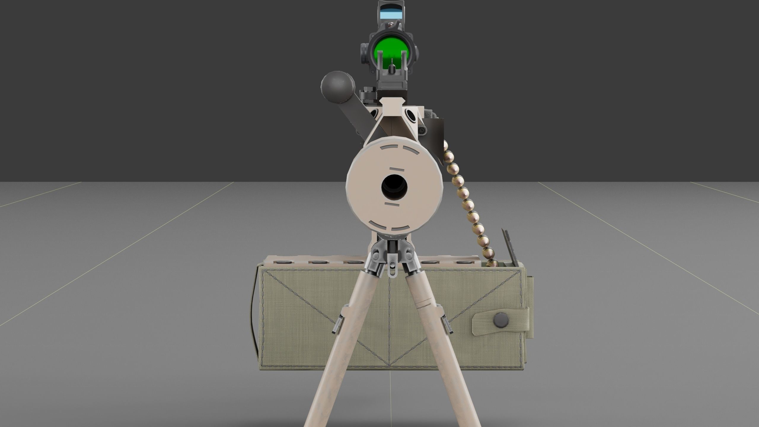 SIG SAUER MG-338 Low-poly 3D model_5