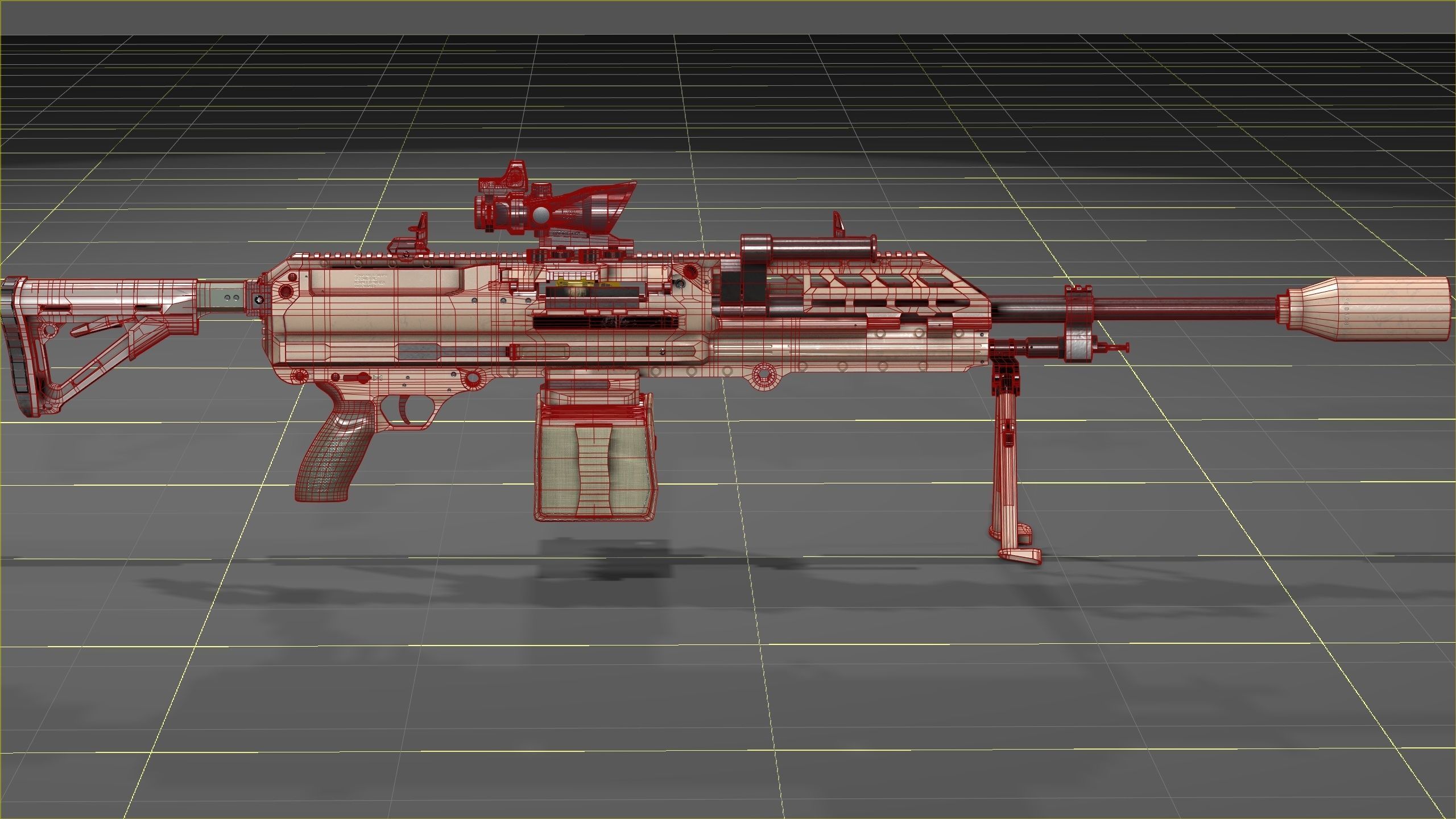 SIG SAUER MG-338 Low-poly 3D model_36