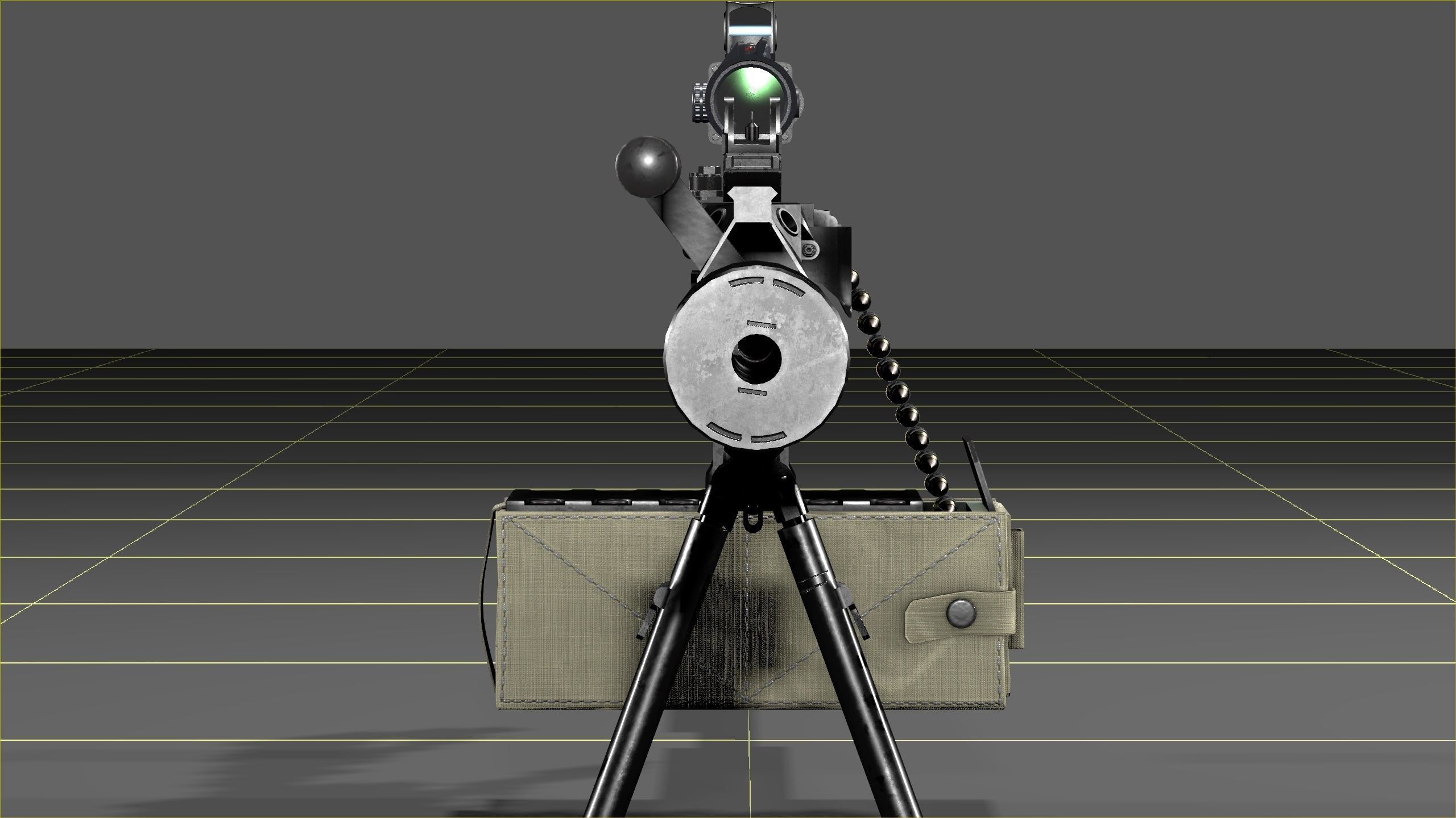 SIG SAUER MG-338 Low-poly 3D model_28